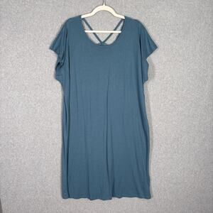 Ulla Popken Nightgown 16 18 Lace Cotton Modal Stretch Soft Flowy Pajamas PJs